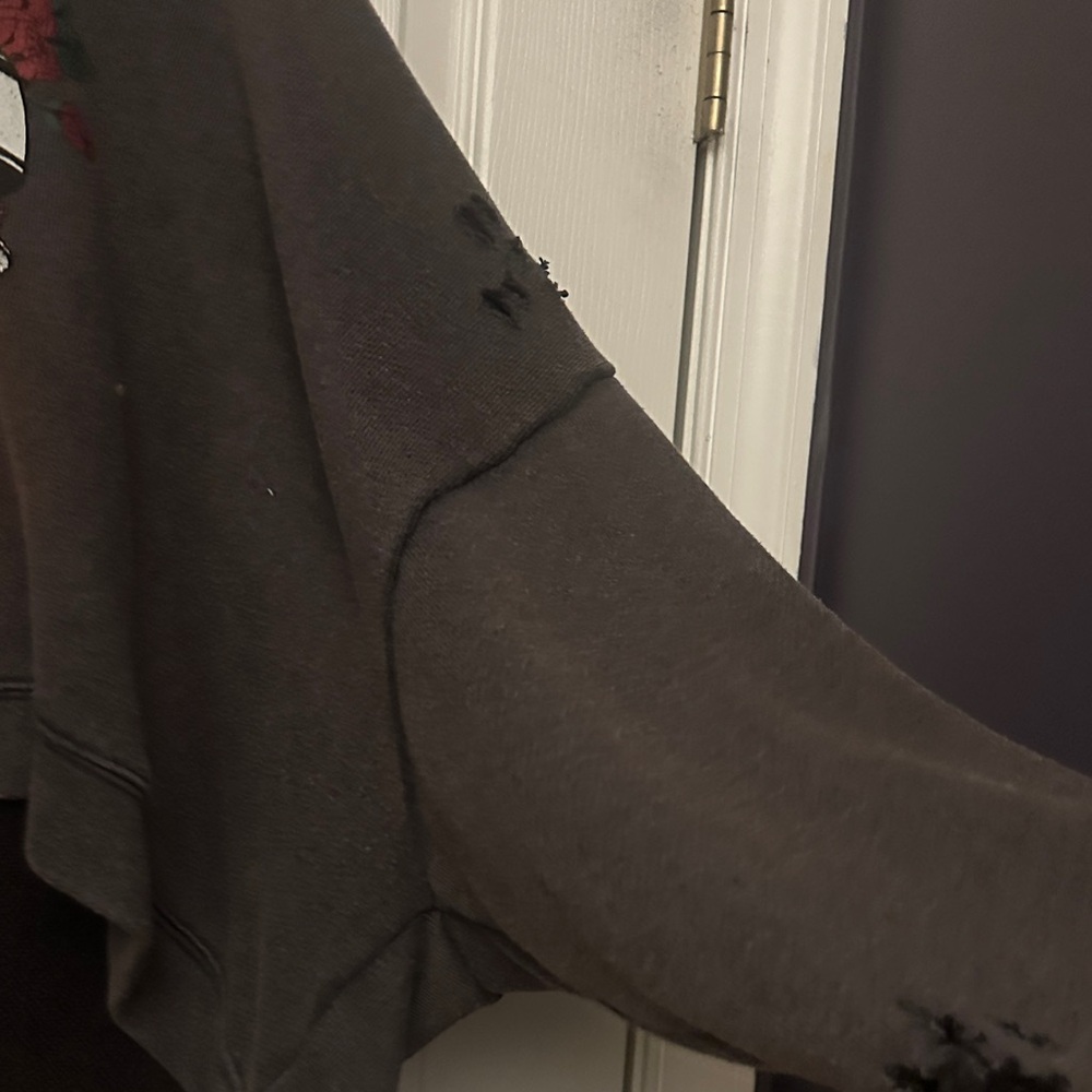 Free People Brown 'Free Spirit' Graphic Hooded Sweatshirt - Picture 6 of 6